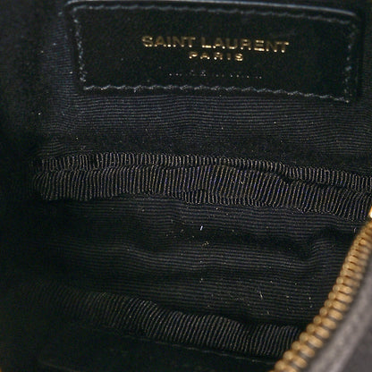 Saint Laurent Grain De Poudre Matelasse Monogram Baby Lou Camera Bag Fog 5 of 10