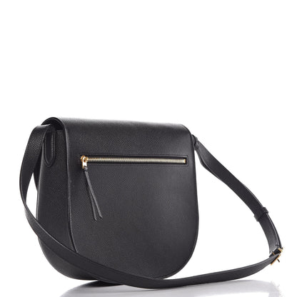 Celine Grained Calfskin Compact Trotteur Black 3 of 9