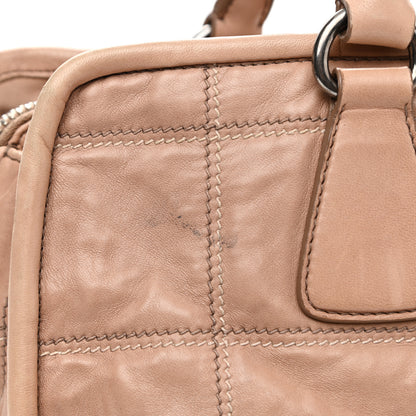 Prada Nappa Antique Stitched Satchel Cammeo 15 of 25