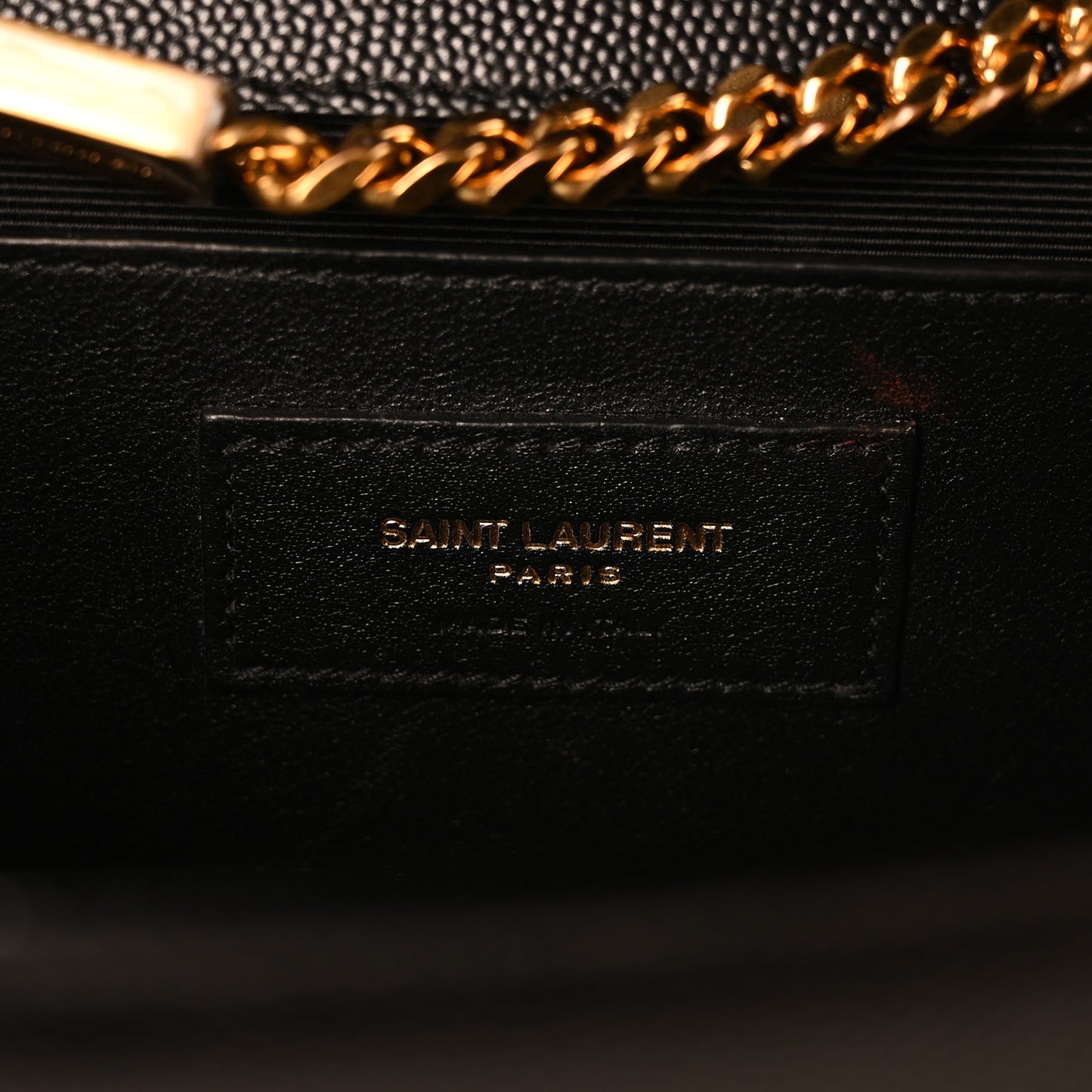 Grain De Poudre Medium Classic Monogram Kate Satchel Black