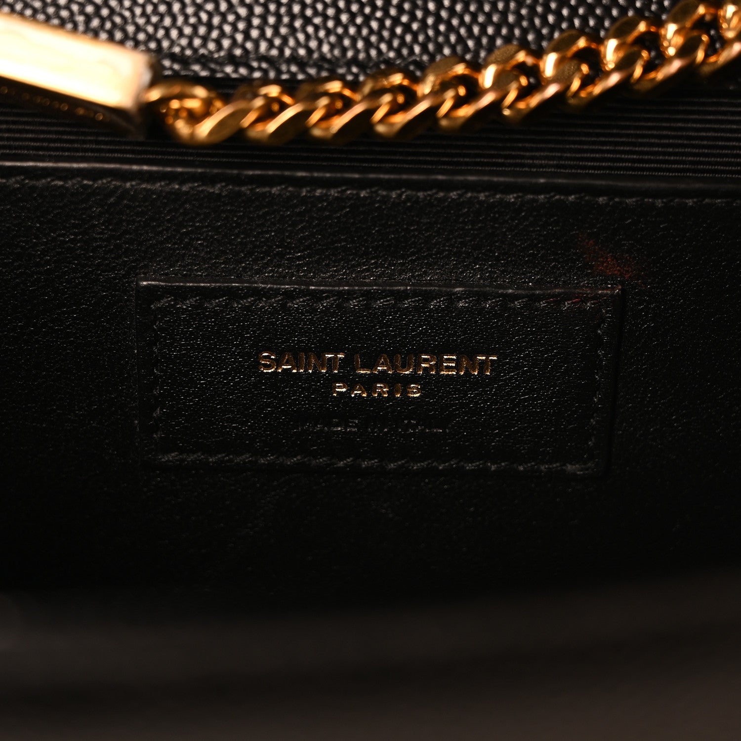 Saint Laurent Grain De Poudre Medium Classic Monogram Kate Satchel Black 6 of 10