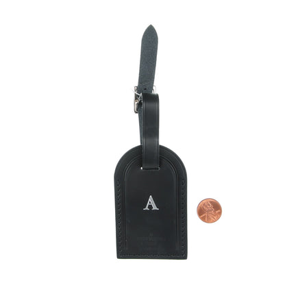 Louis Vuitton Calfskin Luggage Tag Black 2 of 4