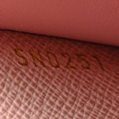 Louis Vuitton Damier Ebene Zippy Coin Purse Rose Ballerine 7 of 10