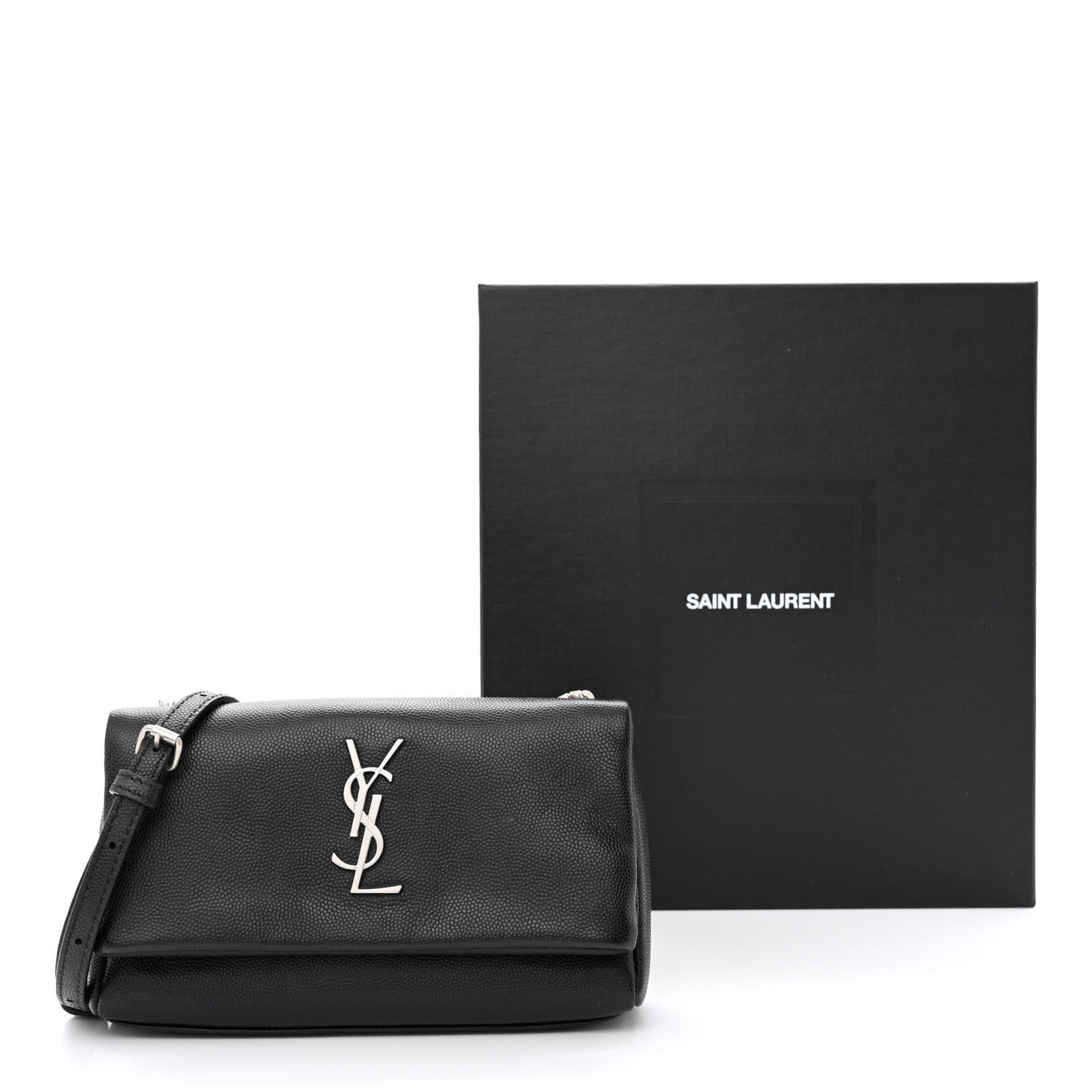 Grain De Poudre Monogram Toy West Hollywood Fold-Over Bag Black