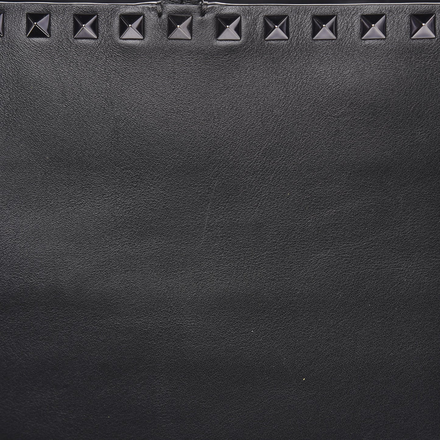 X UNDERCOVER Calfskin Print Rockstud Shoulder Tote Black