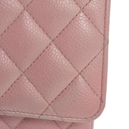 Chanel Caviar Quilted Medium Double Flap Pink 9 of 17