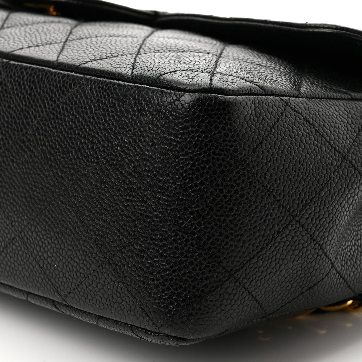 Caviar Quilted Jumbo Single Flap Black