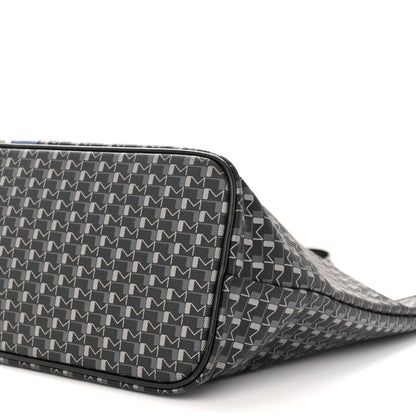 Moynat Grained Calfskin Canvas 1920 Oh! Tote Ruban GM Carbon Silver 10 of 10
