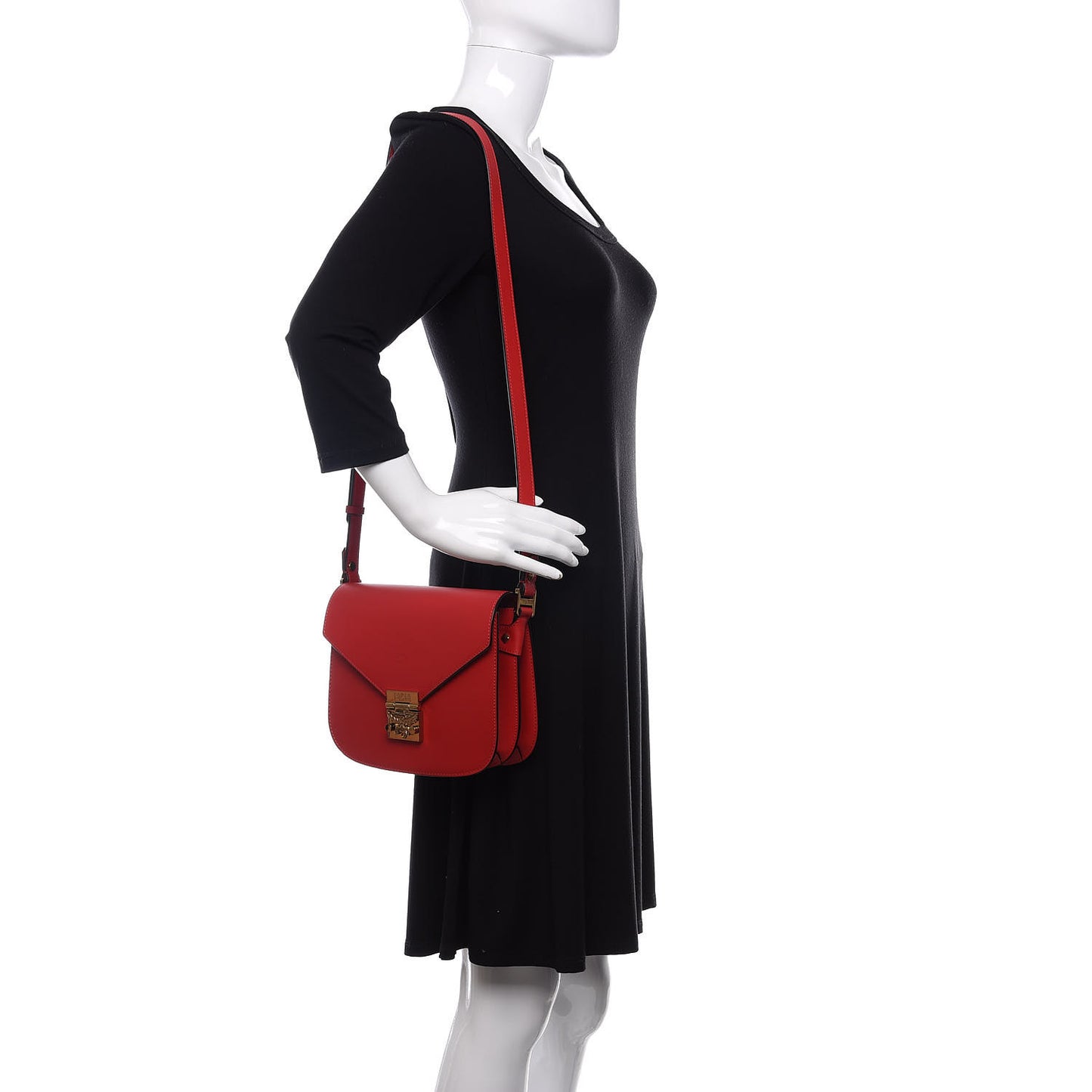 Calfskin Patricia Small Crossbody Bag Red