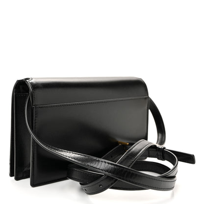 Saint Laurent Smooth Calfskin Monogram Crossbody Bag Black 3 of 9