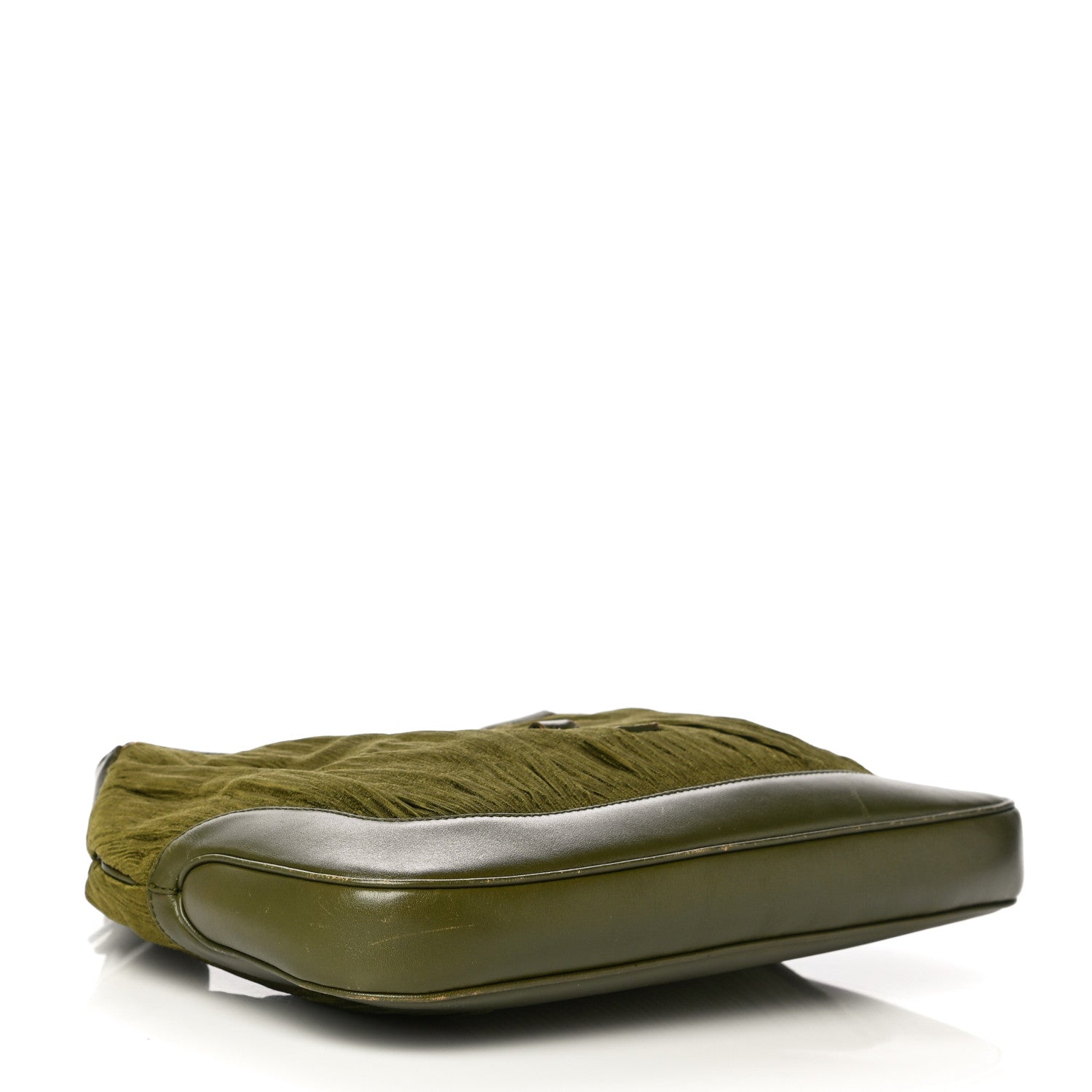 Gucci Fabric Pleated Jackie O Hobo Green 3 of 24