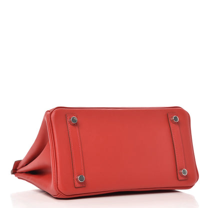 Hermes Swift Birkin 25 Vermillion 4 of 34