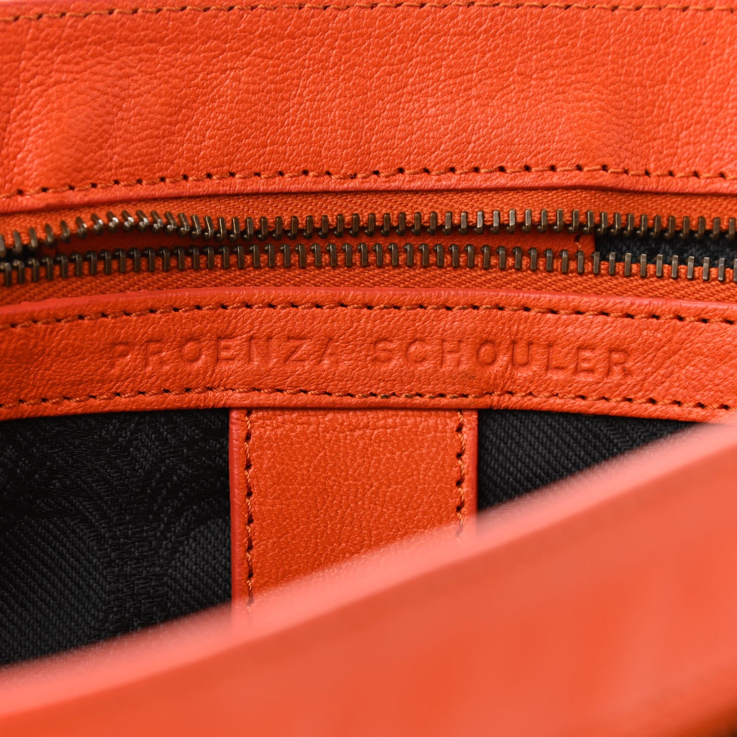 Proenza Schouler Lambskin Large PS1 Satchel Orange 6 of 10