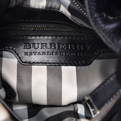 Burberry Calfskin Warrior Hobo Black 7 of 16