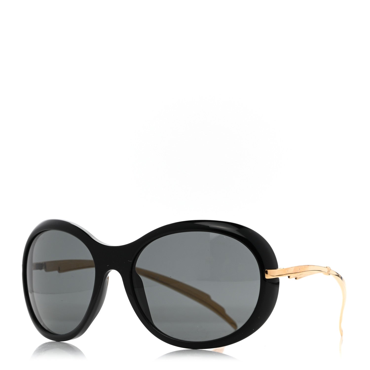 Chanel Acetate CC Sunglasses 5152 Black Gold 1 of 7
