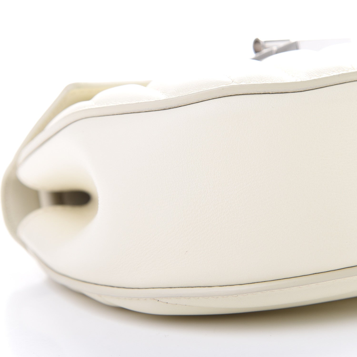 Chloe Calfskin Quilted Mini Drew Bijou Shoulder Bag Natural White 8 of 9