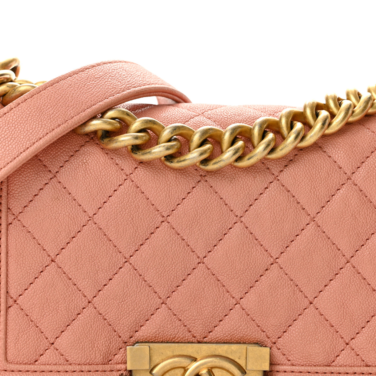 Chanel Caviar Quilted Small Boy Flap Pink 8 of 13