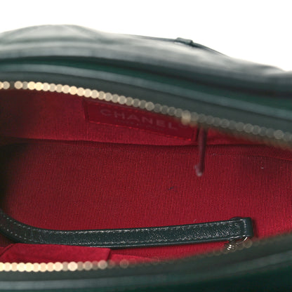 Chanel Aged Calfskin Quilted Small Gabrielle Hobo Dark Green 5 of 10