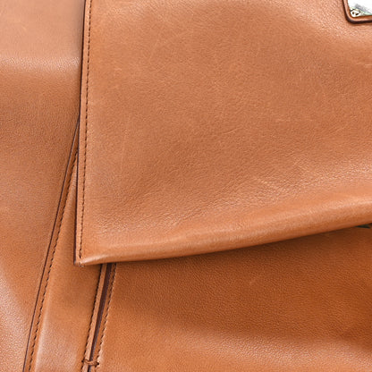 Salvatore Ferragamo Calfskin Suzanna Gancini Satchel Brown 10 of 13
