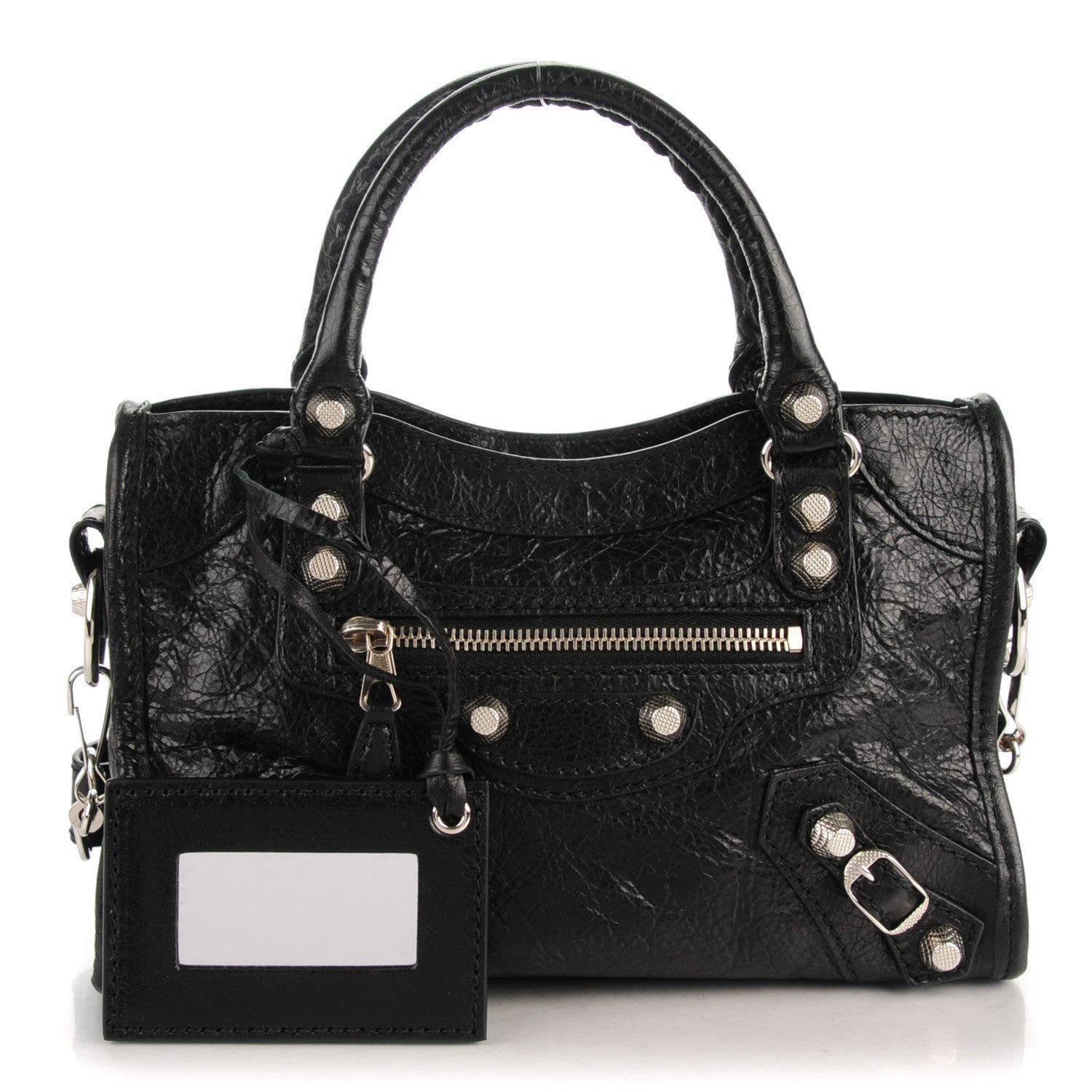 Balenciaga Agneau Giant 12 Silver Hardware Mini City Black 1 of 8