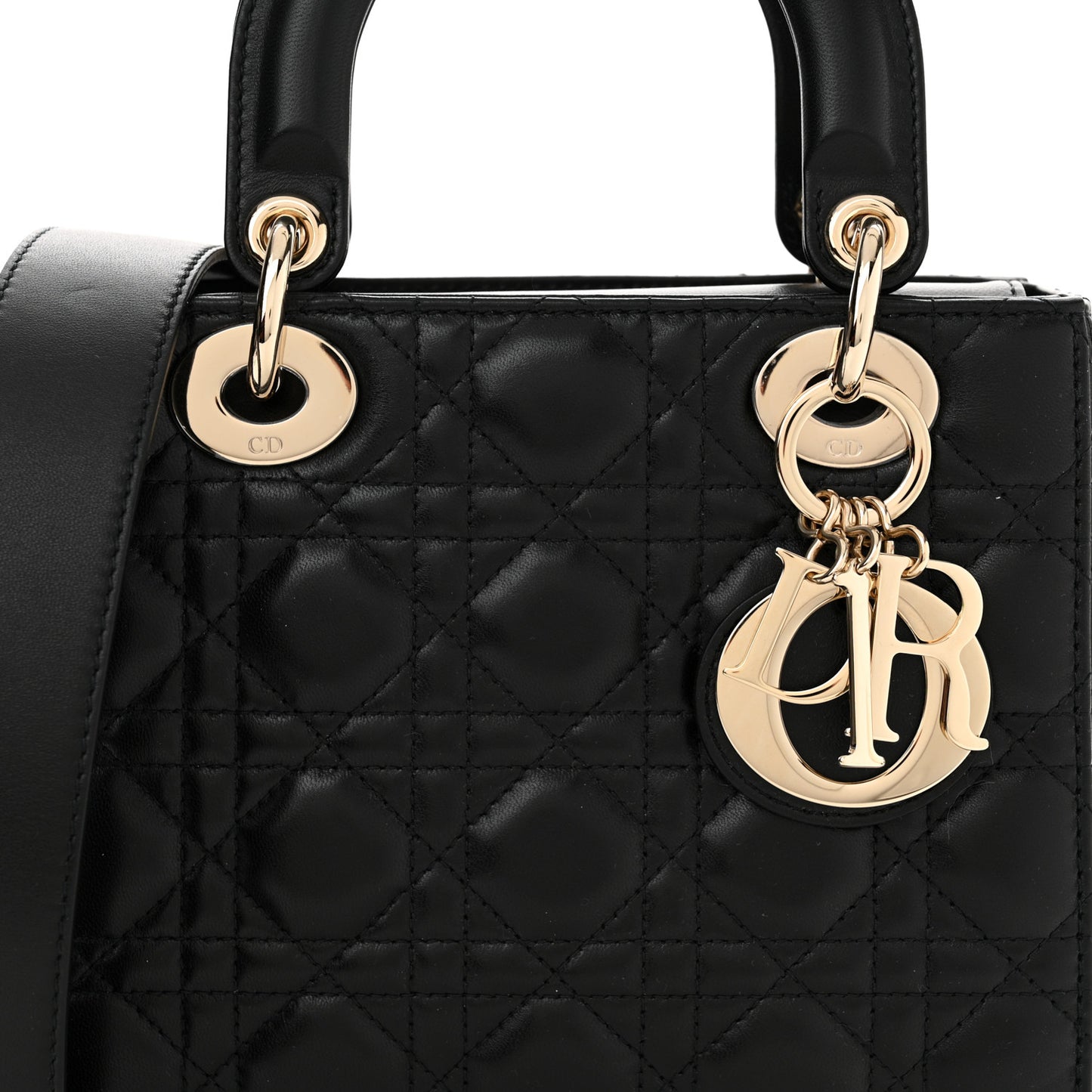 Lambskin Cannage Small My ABCDior Lady Dior Black