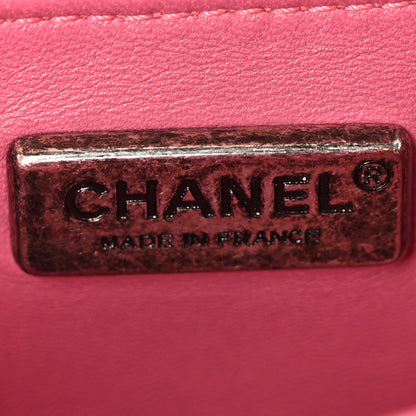 Chanel Galuchat Stingray Small Boy Flap Pink 6 of 10