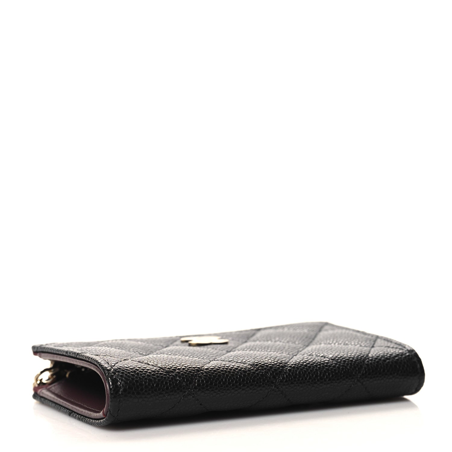 Chanel Caviar Quilted Zipped Key Holder Case Black 4 of 8