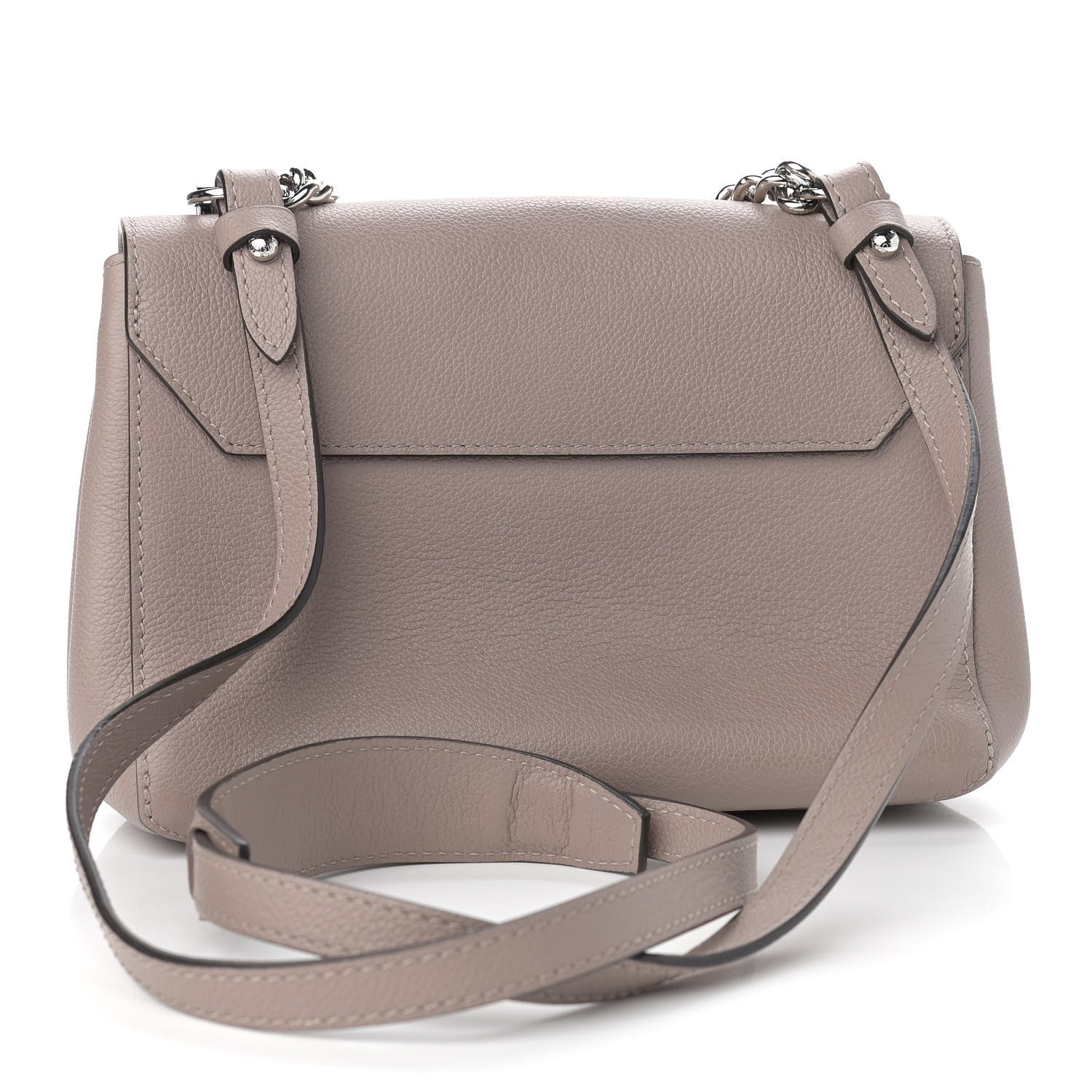 Louis Vuitton Soft Calfskin Lockme II Chain Bag BB Mastic 3 of 8