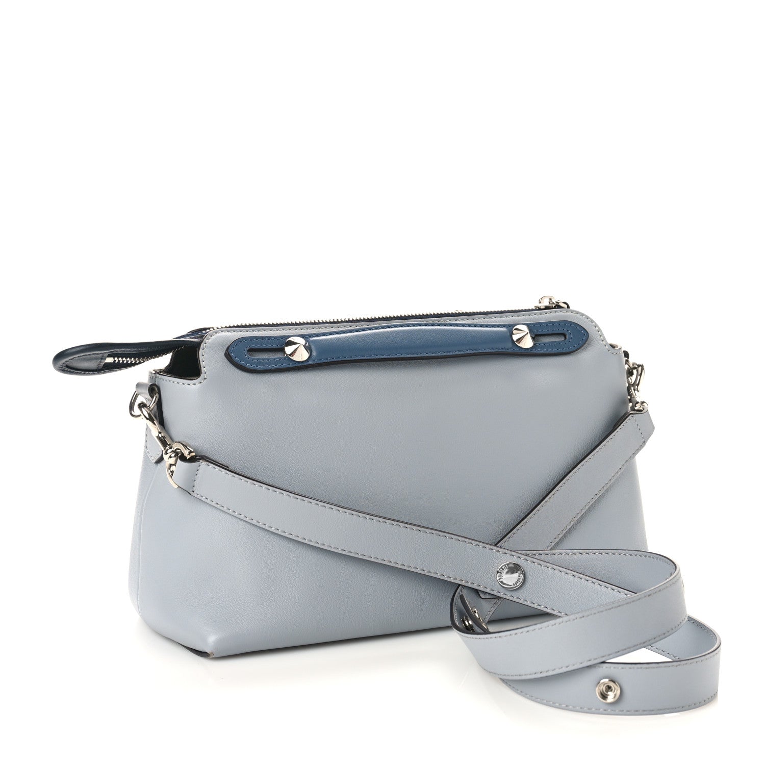 Fendi Vitello Dolce 4 Color Medium By The Way Boston Bag Ardesia Fiamma Multicolor 3 of 10