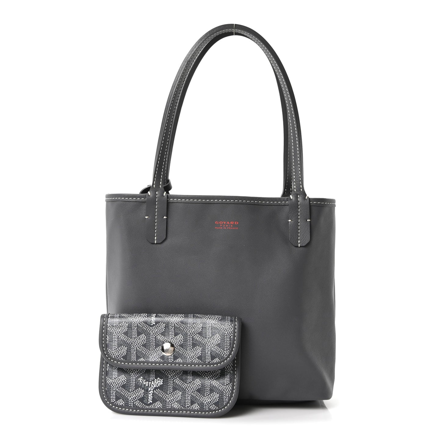 Goyardine Reversible Mini Anjou Grey