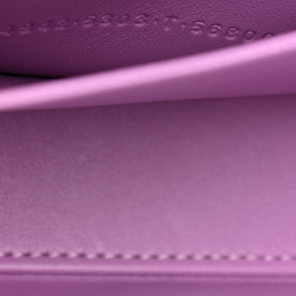 Balenciaga Shiny Box Calfskin Tonal B Hourglass Stretch Sling Shoulder Bag Lilac 8 of 11