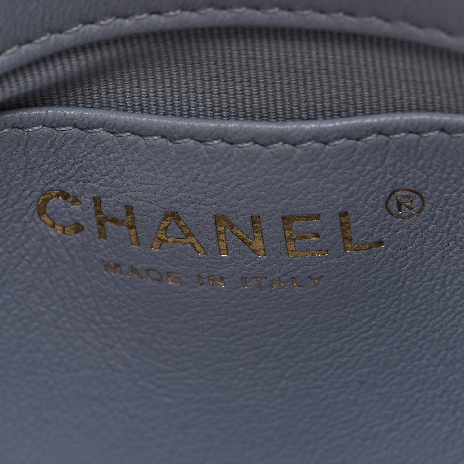 Chanel Lambskin Quilted Chain Around Flap Light Grey 6 of 11
