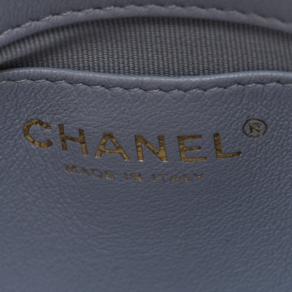 Chanel Lambskin Quilted Chain Around Flap Light Grey 6 of 11
