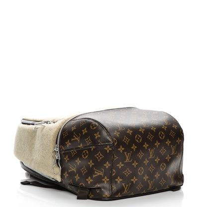 Louis Vuitton Shearling Monogram Marc Newson Fleece Pack Beige 4 of 8
