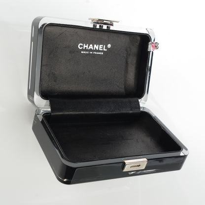 Chanel Lucite Wristlet Clutch Black Transparent 5 of 7