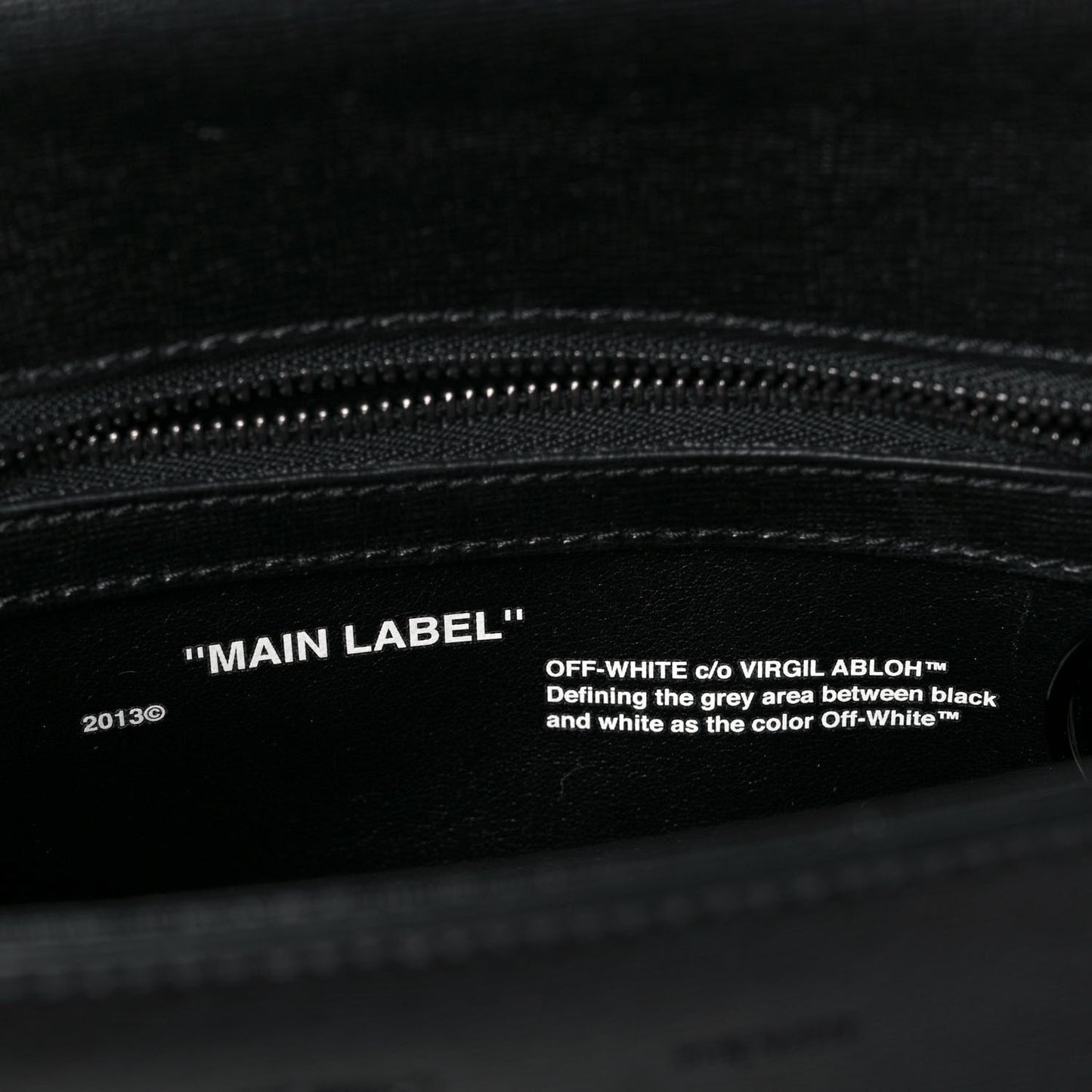 Calfskin Binder Clip Bag Black