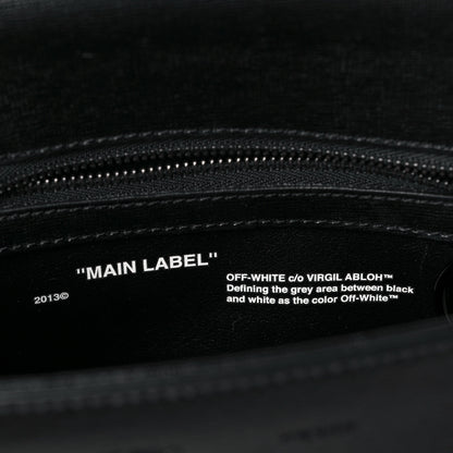 Off-White Calfskin Binder Clip Bag Black 5 of 8