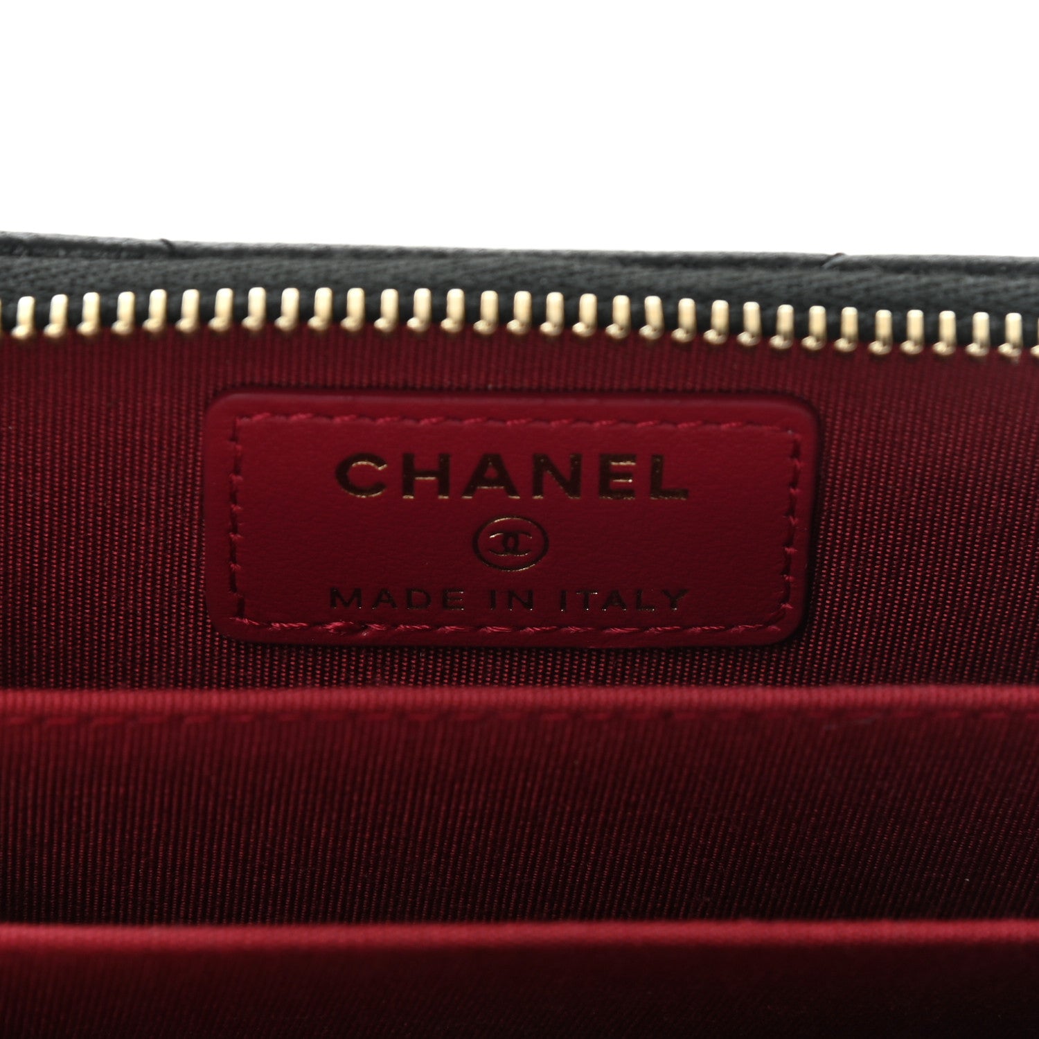 Chanel Goatskin Quilted Chanel 19 Zip Around Coin Purse Wallet Black 6 of 9