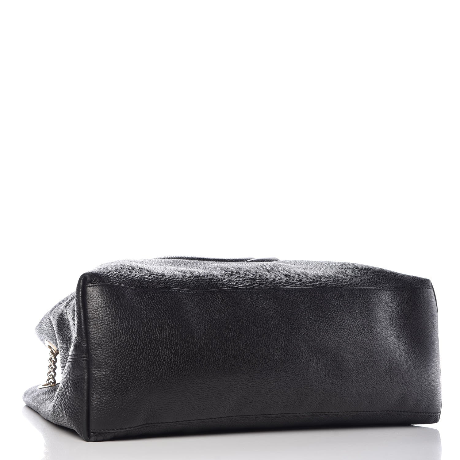 Gucci Pebbled Calfskin Large Soho Chain Shoulder Bag Black 4 of 20