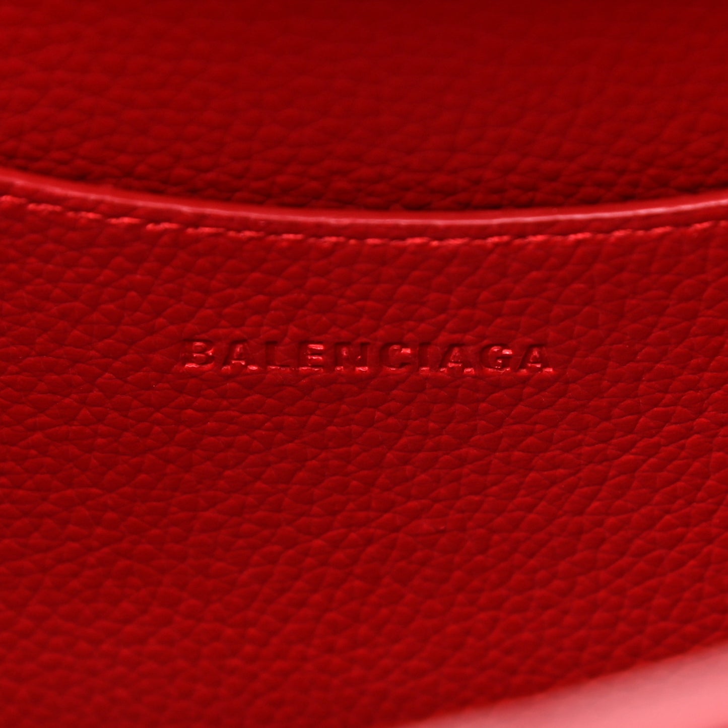 Grained Calfskin Neo Classic Gold Hardware S City Medium Red