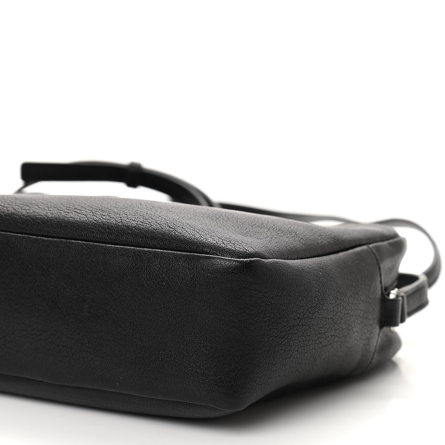 Saint Laurent Lambskin Monogram Embossed Small Lou Camera Bag Black 9 of 10