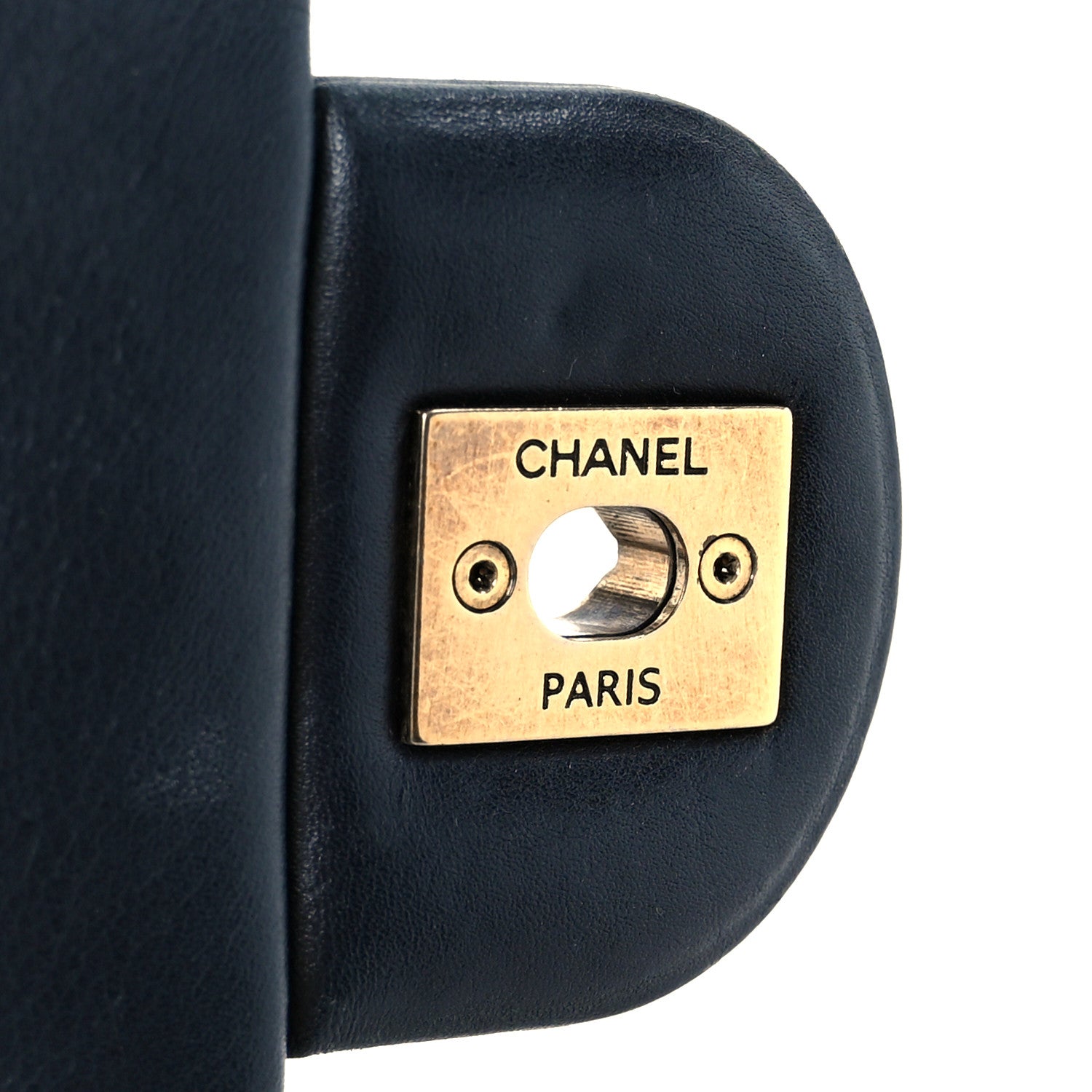 Chanel Glazed Calfskin Quilted Medium Gold Bar Top Handle Flap Black 7 of 11