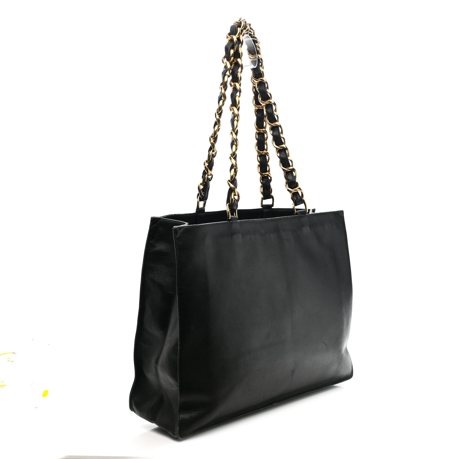 Chanel Lambskin CC Tote Black 3 of 13