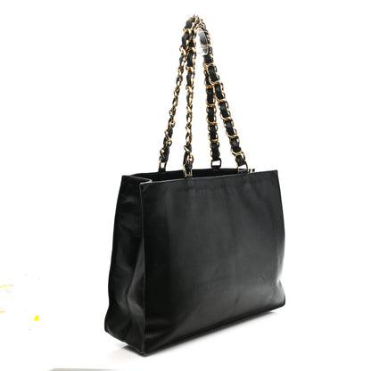 Chanel Lambskin CC Tote Black 3 of 13