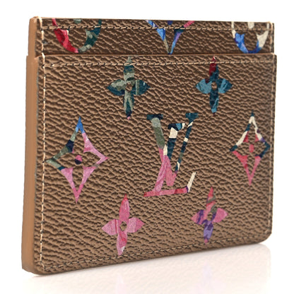 Louis Vuitton Metallic Monogram LV Garden Card Holder Gold 3 of 10