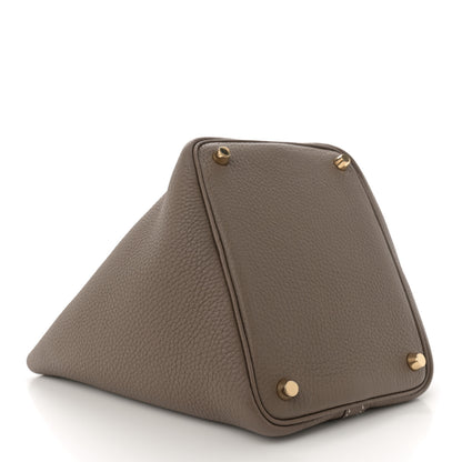 Hermes Taurillon Clemence Picotin Lock 18 PM Etoupe 4 of 10