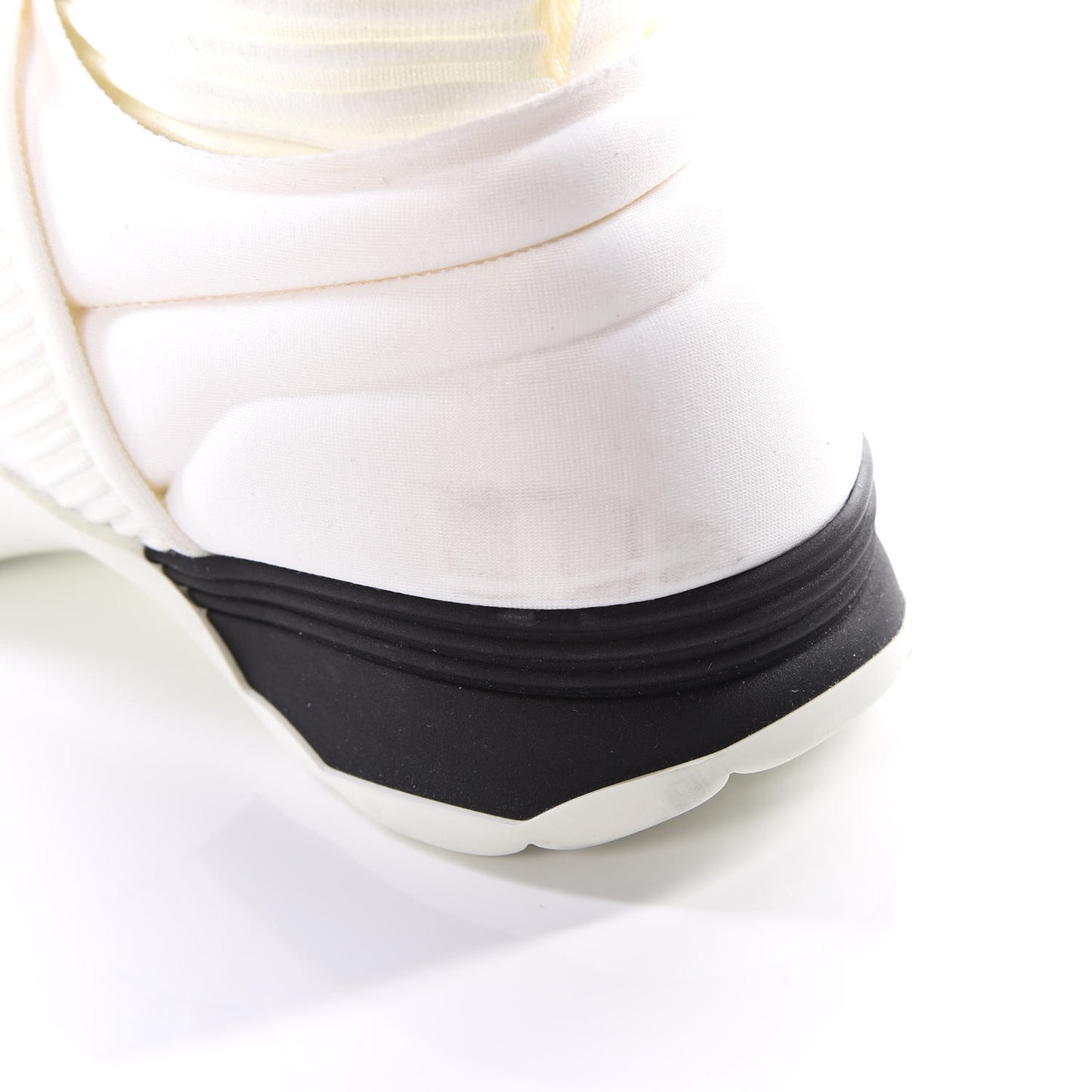 Stretch Fabric CC Sneakers 36.5 White