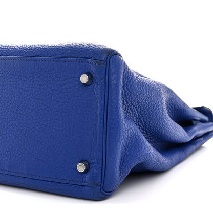 Hermes Togo Kelly Retourne 35 Bleu Electrique 10 of 15