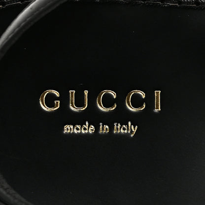 Gucci Jakarta Lifford Calfskin Web Interlocking G Thong Sandals 37.5 Black 8 of 9