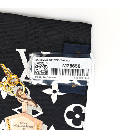 Louis Vuitton Silk Monogram Confidential Bandeau Black 3 of 4